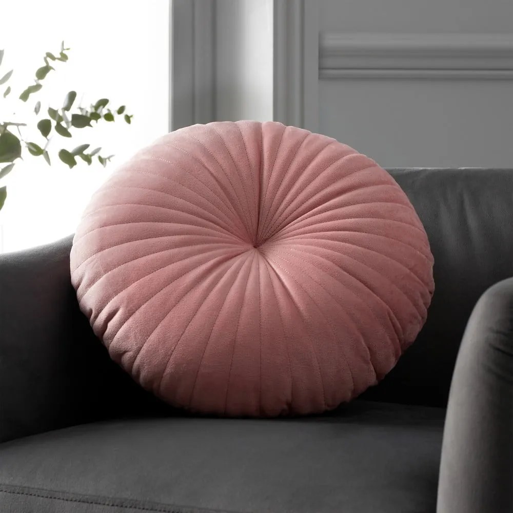 Кадифена декоративна възглавница ø 40 cm Round Soft Touch – Catherine Lansfield