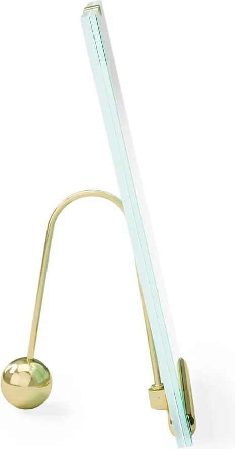 Стъклена стояща рамка в златист цвят 19x23 cm Flute – Umbra