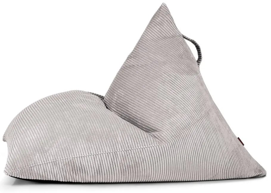 Светлосив пуф от рипсено кадифе Razz – SLOWDOWN