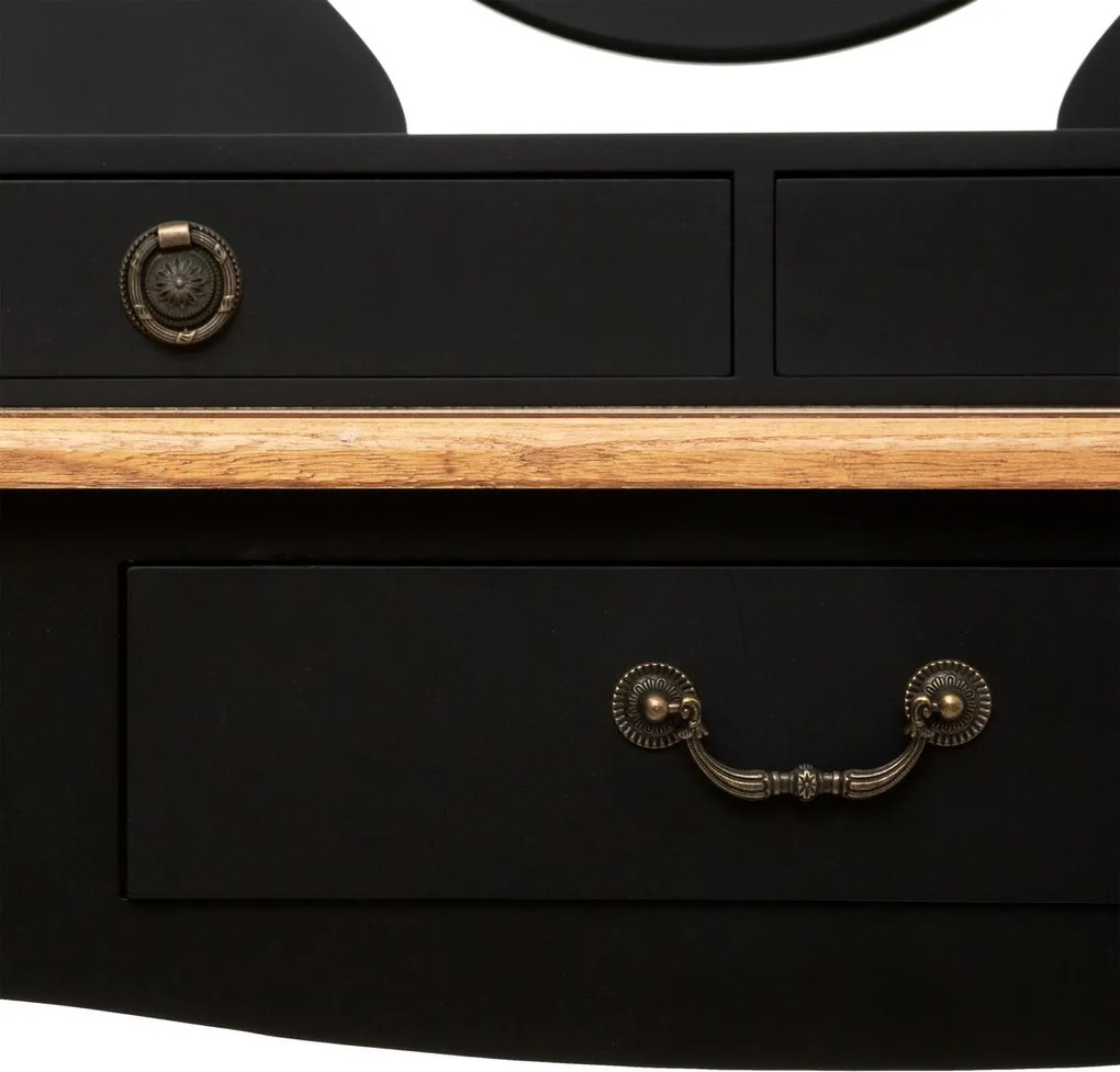 Тоалетка с огледало atmosphera Chrysa, MDF - Бял