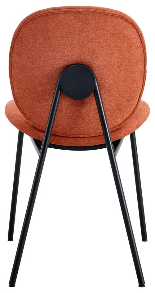 Трапезни столове в комплект от 2 броя в тухлен цвят Cori - Marckeric