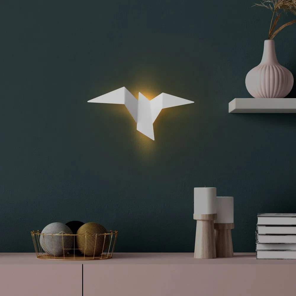 Бяла LED стенна лампа Pacali – Opviq lights