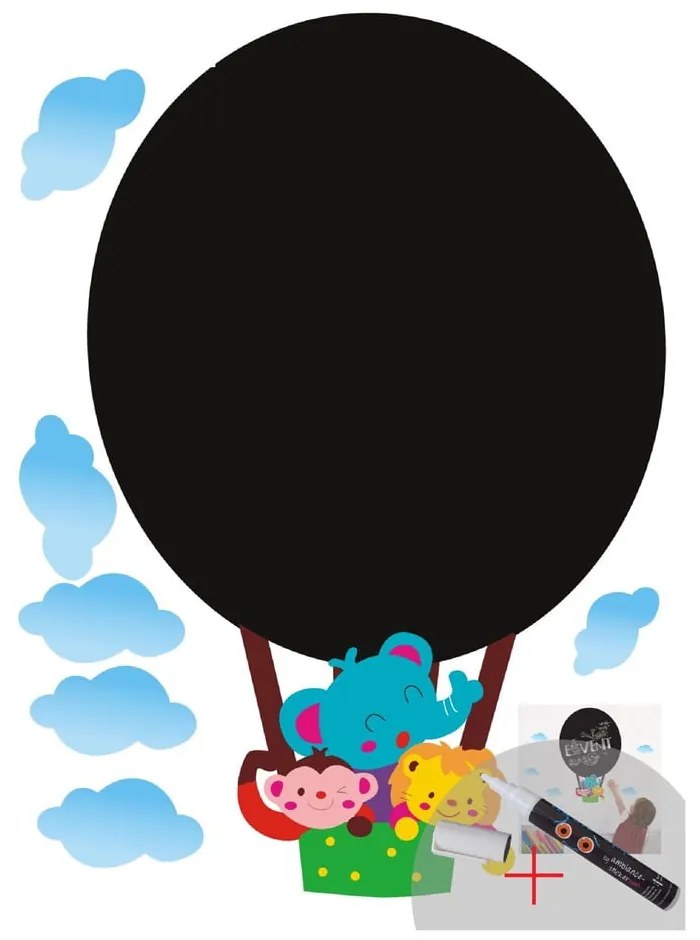 Комплект стикери и маркери за бяла дъска Hot Air - Ambiance