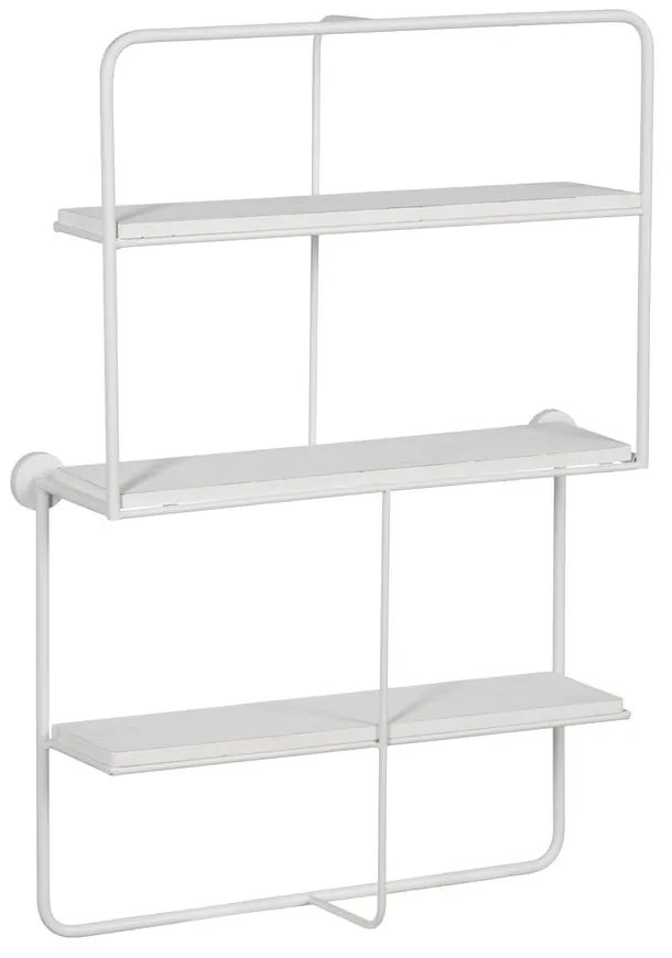 Бял на няколко нива метален стенен рафт 51 cm – Ixia