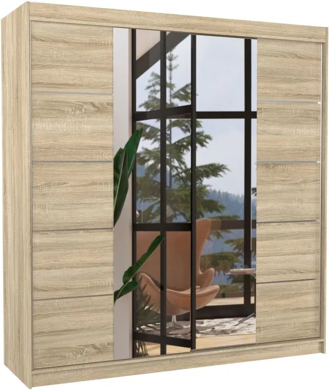 Гардероб Gorell 200 плъзгащ се-Drus