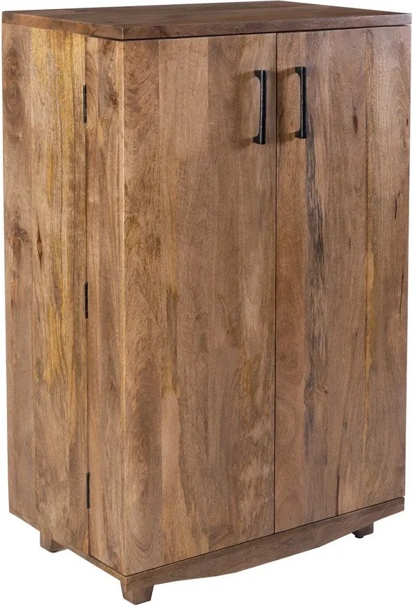 Шкаф за вино от масивно манго в естествен цвят брой бутилки 12, 74x122x46 cm Bombay – Interia Home &amp; Living