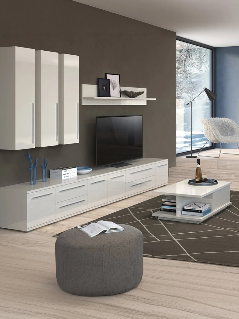 TV шкаф Realm 2D2S-дължина: 150 cm-бежов