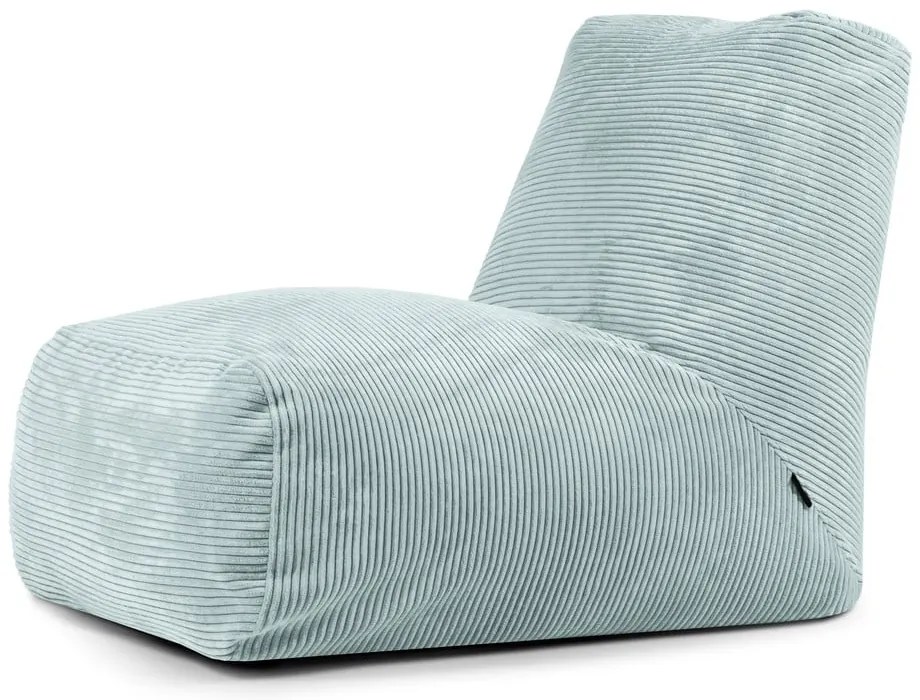 Пуф от рипсено кадифе в цвят мента Tube – SLOWDOWN