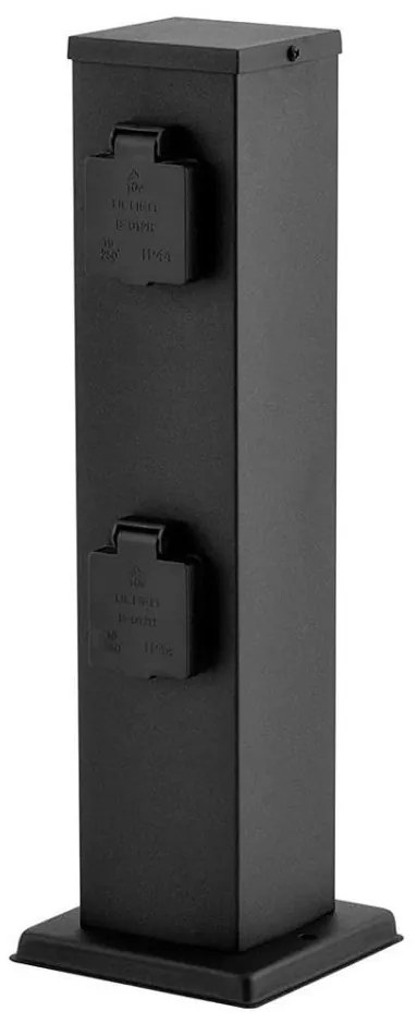 Екстериорен стълб с контакти 4Z SCHUKO 230V антрацит IP44