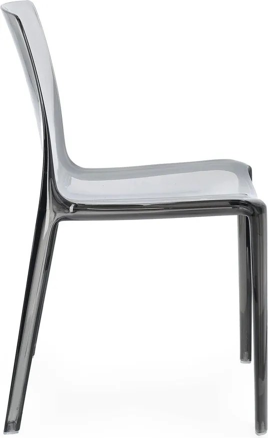 Сив пластмасов градински стол Adele – Bizzotto