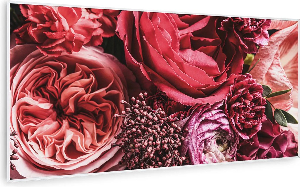 Klarstein Wonderwall Air Art Smart, инфрачервен отоплител, цвете, 120 х 60 см, 700 W