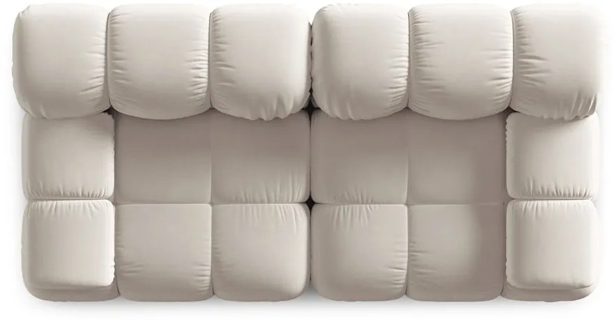 Бежов кадифен модулен диван 188 cm Bellis – Micadoni