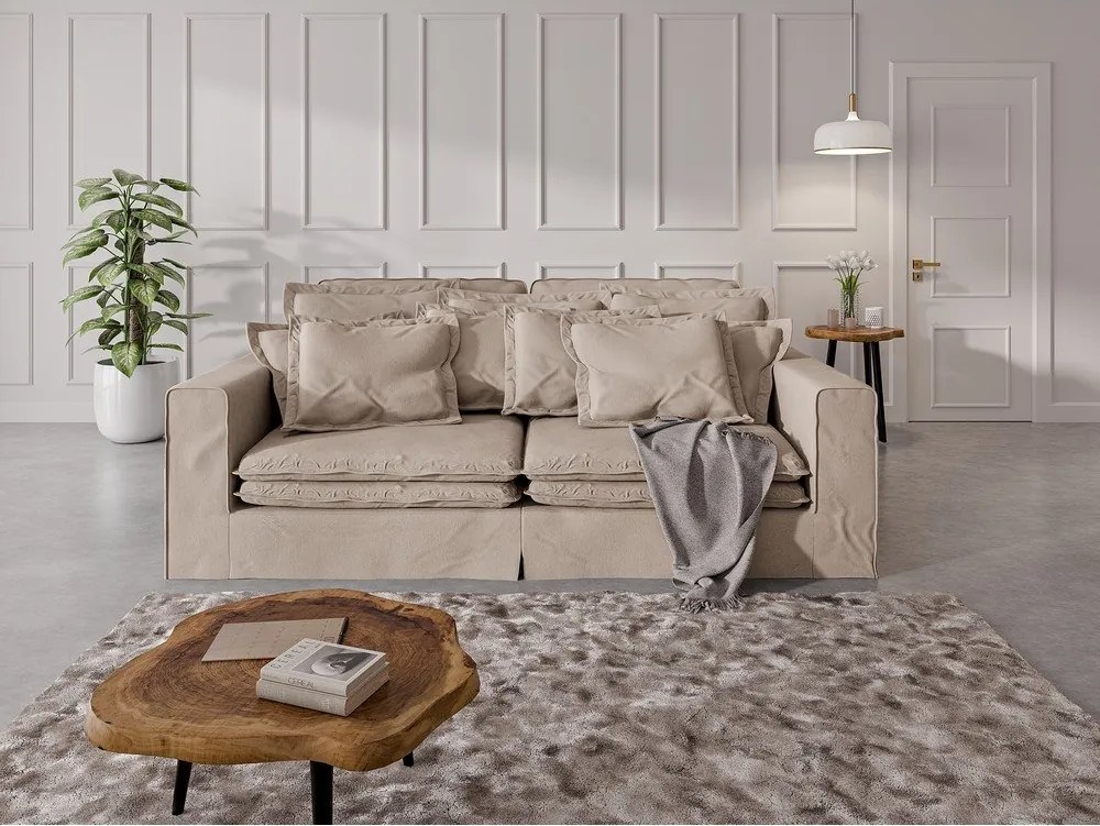 Светлокафяв диван 236 cm Nora – Ropez