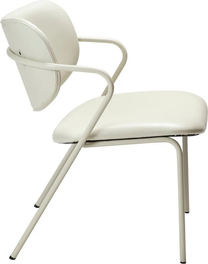 Кремав фотьойл от изкуствена кожа Zed - DAN-FORM Denmark