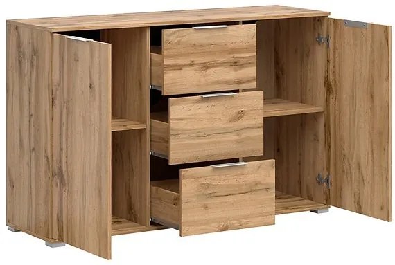 Скрин с две врати и три чекмеджета ZELE KOM2D3S