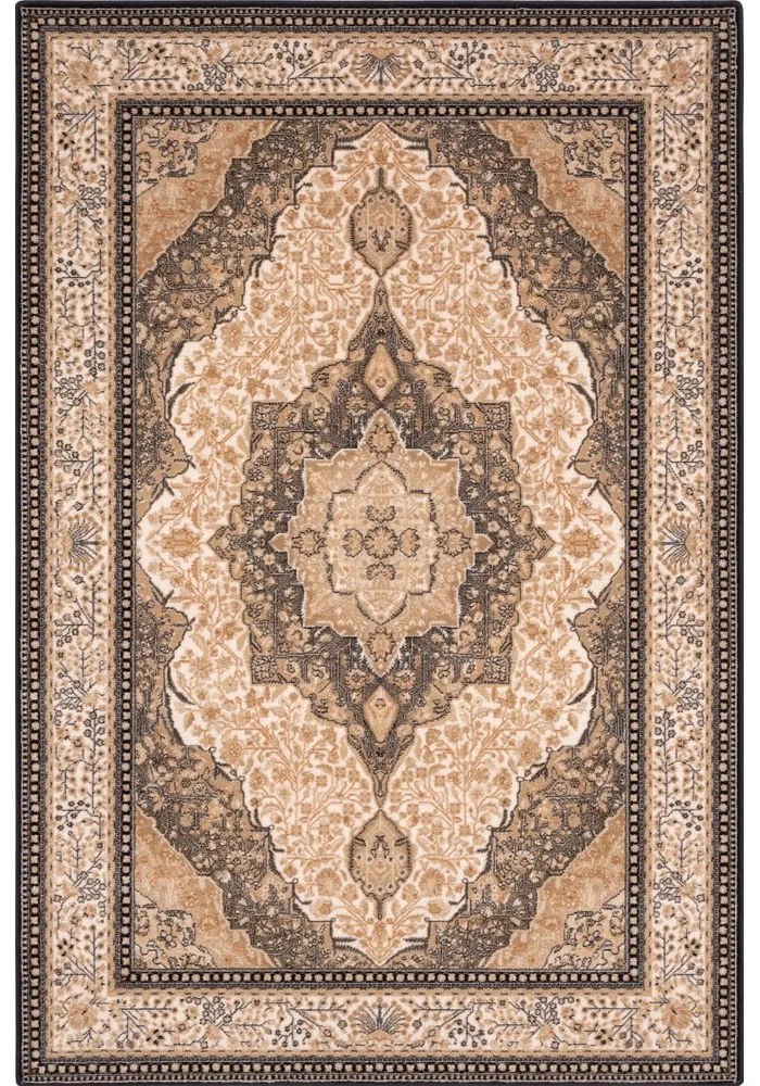 Светлокафяв вълнен килим 160x240 cm Charlotte - Agnella