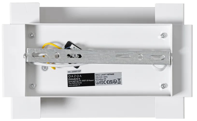 Индустриален стенен аплик бял 2-светлина - Coen