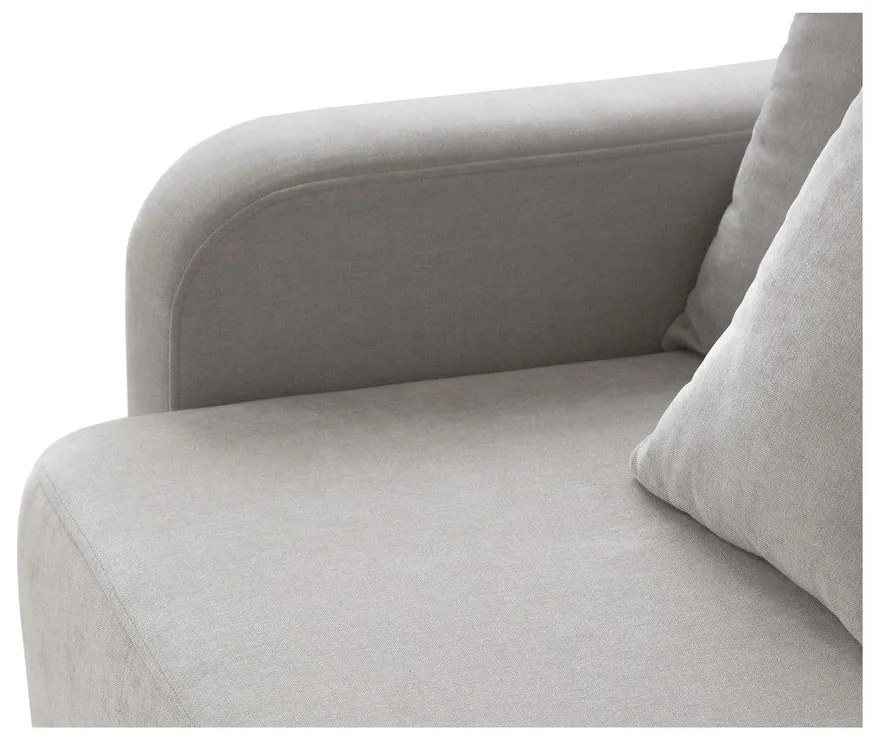 Бежов разтегателен диван с място за съхранение 231 cm Elen – Micadoni