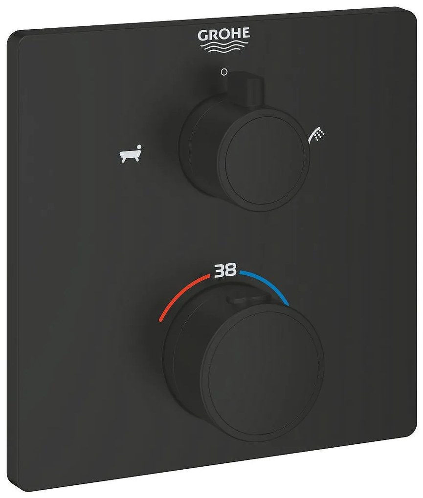 Термостатен смесител за вана, 1022112430, с 2 изхода и вграден превключвател