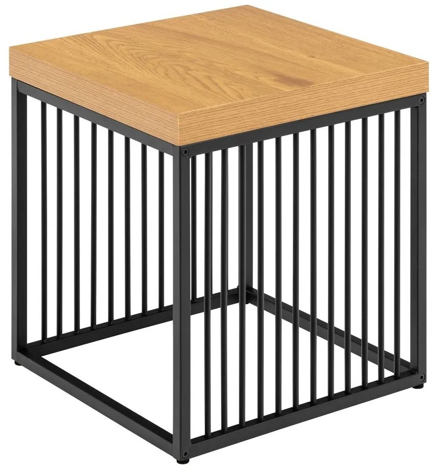 Странична масичка с дъбов плот 40x40 cm Strington – Actona