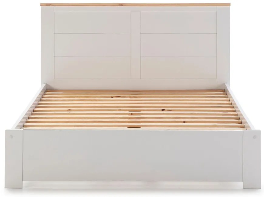 Бяло двойно легло 140x190 cm Akira - Marckeric