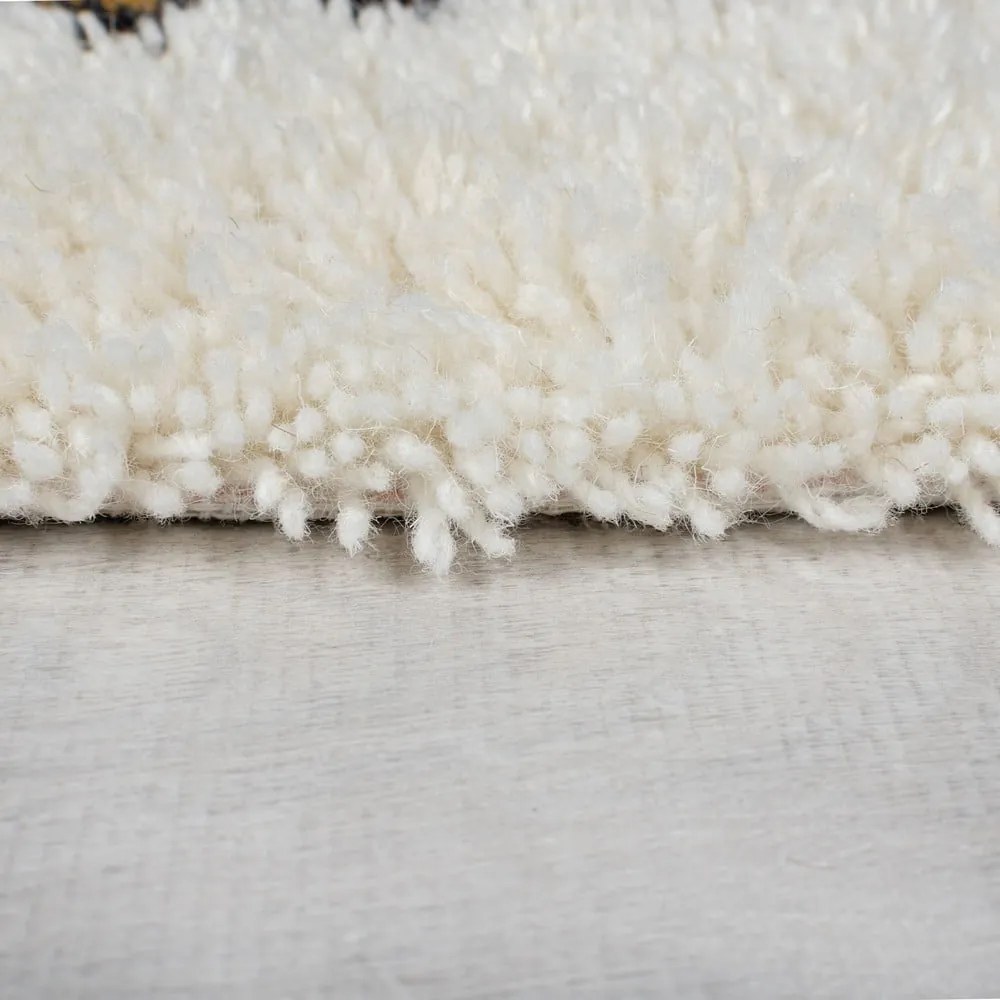 Кремав ръчно изработен вълнен килим 160x230 cm Moroccan Fes – Flair Rugs
