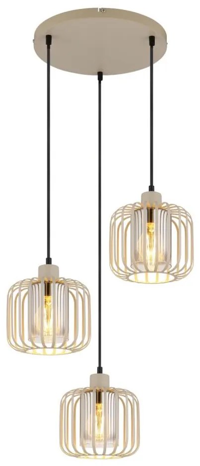 Globo 15758-3H - Полилей на кабел ALFRED 3xE27/40W/230V