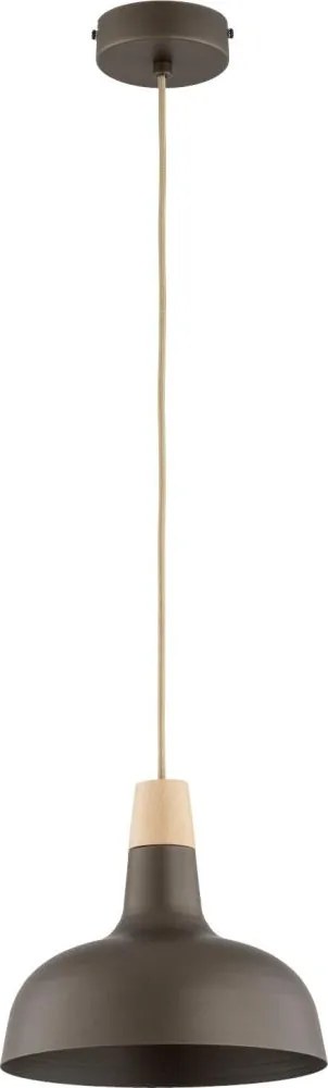 Пендел на кабел RODOS 1xE27/15W/230V, кафяв