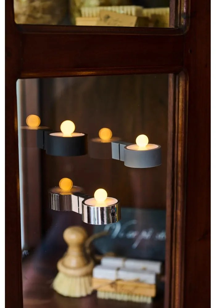 Сиви светлинни декорации в комплект от 2 Amalia - Sirius