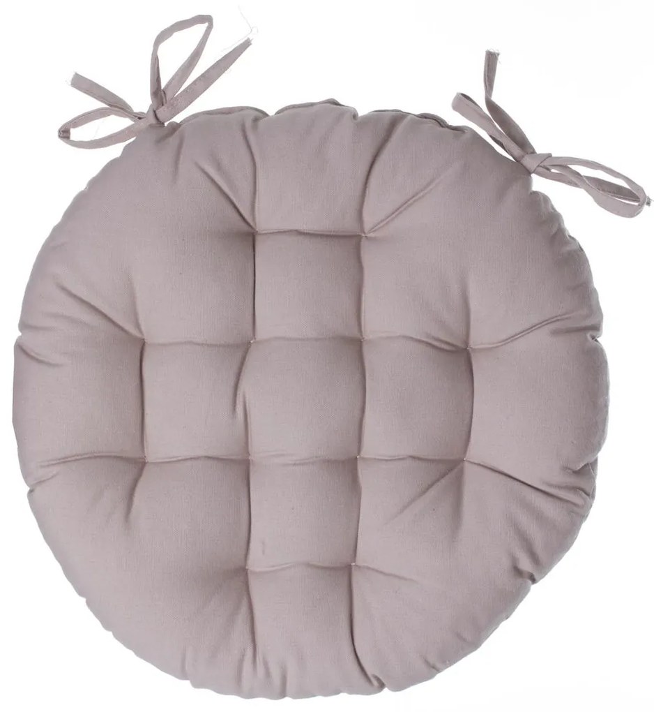 Кръгла възглавница за стол atmosphera Anjali, 38 cm - Сив