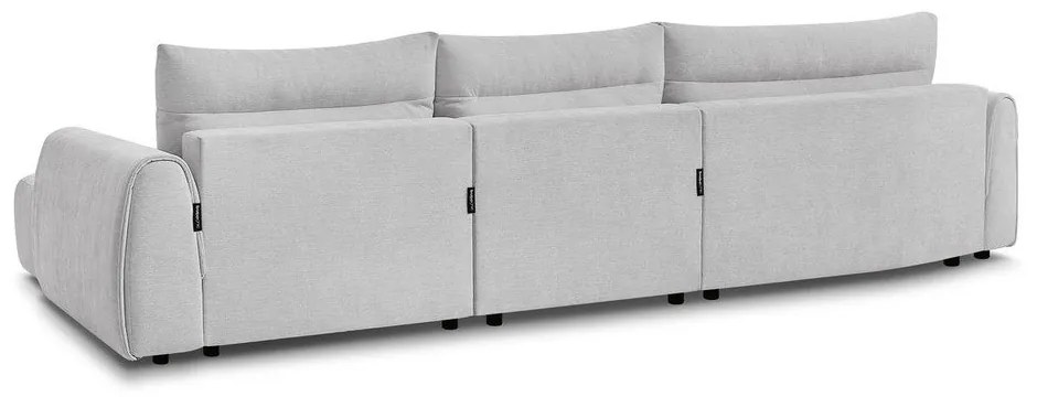 Светлосив ъглов диван Aden – Bobochic Paris