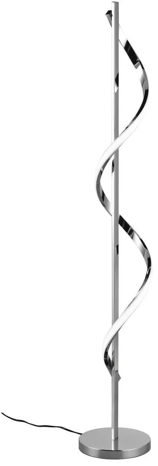 Подова лампа с LED димиране в блестящо сребристо (височина 120 см) Isabel - Reality