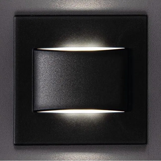 Kanlux 33336 - LED стълбищно осветително тяло ERINUS LED/1,5W/12V 3000K черно