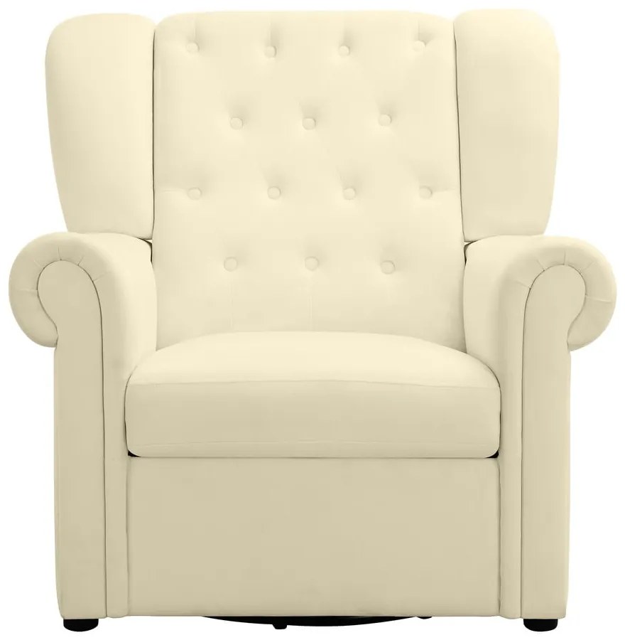 Бяло кадифено люлеещо се кресло Lillyse – Støraa