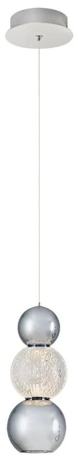 LED полилей на кабел CREMONA LED/5W/230V 3000K матов хром