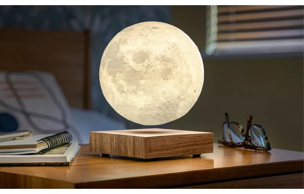 Кафява светлинна декорация за контакт ø 12 cm Moon – Gingko