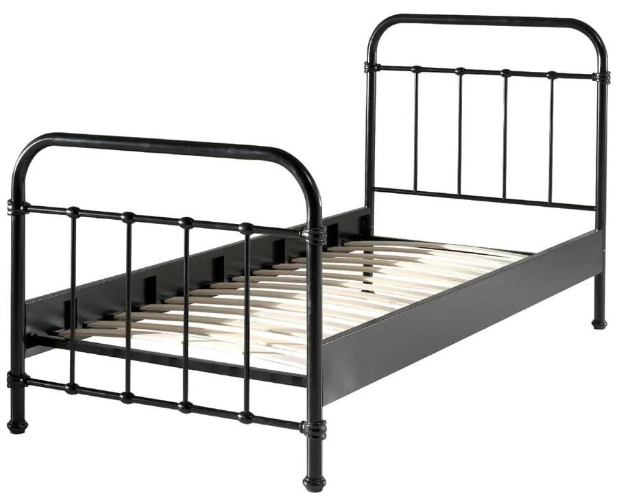 Детско легло от черен метал , 90 x 200 cm New York - Vipack