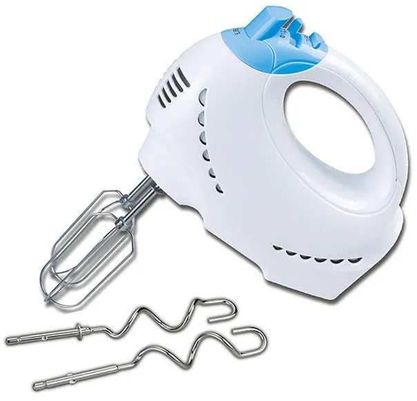 Миксер SAPIR SP 1110 GPO, 200W, 4 бъркалки, 5 скорости + Турбо, Бял/син