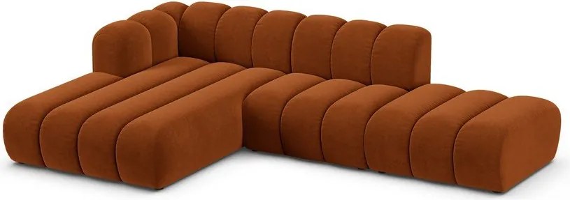 Оранжев ъглов диван (ляв ъгъл) Lupine – Micadoni Home