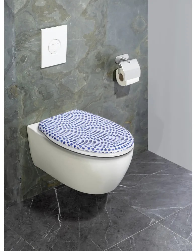 Тоалетна седалка с автоматично затваряне 37,5 x 41,5 cm Sevilla - Wenko