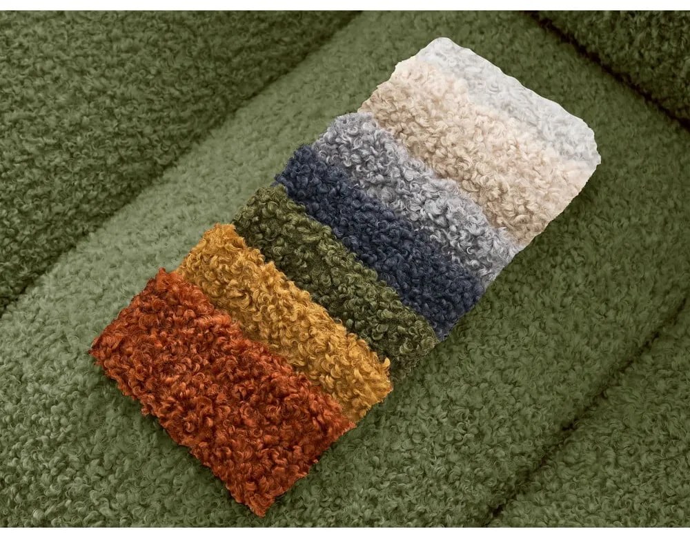 Зелен диван от прежда с примки от букле 232 cm Hippolyte – Bobochic Paris