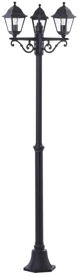 Brilliant - Външна лампа NISSIE 3xE27/60W/230V IP44 черна