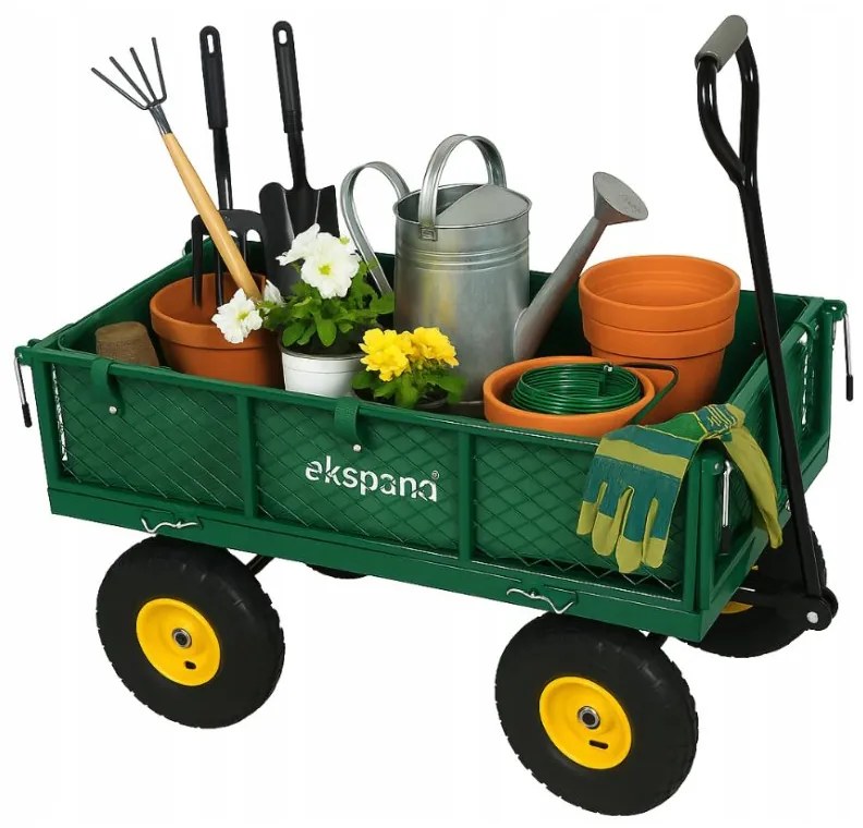 Градинска количка 3в1 с товароносимост до 200 кг