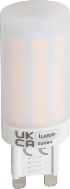 Комплект от 2 димируеми LED крушки G9 с 3 степени на димиране, опал, 4.5W, 500lm, 2700K