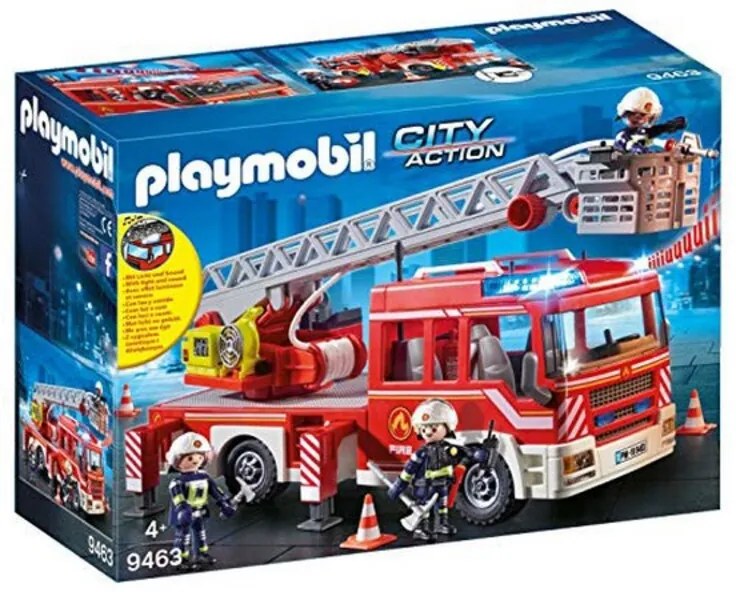 Игра Комплект Превозни Средства City Action Playmobil 9463 (14 pcs) Пожарникарски Камион