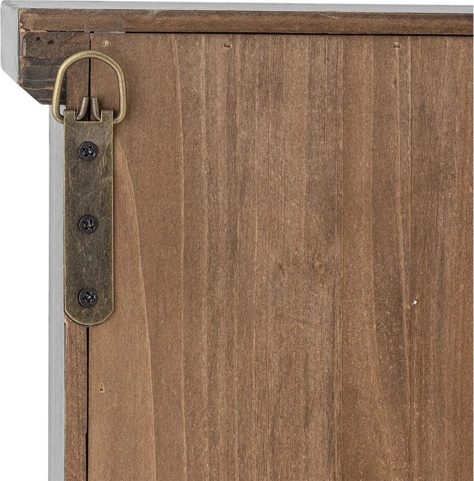 Черна висяща витрина от масивна ела 50x80x14 cm Hazem – Bloomingville