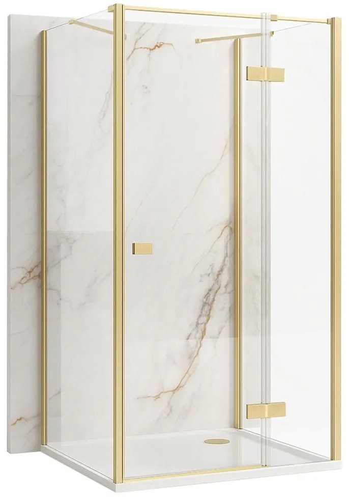 Душ кабина Rea Atlas 100x90 Brush Gold