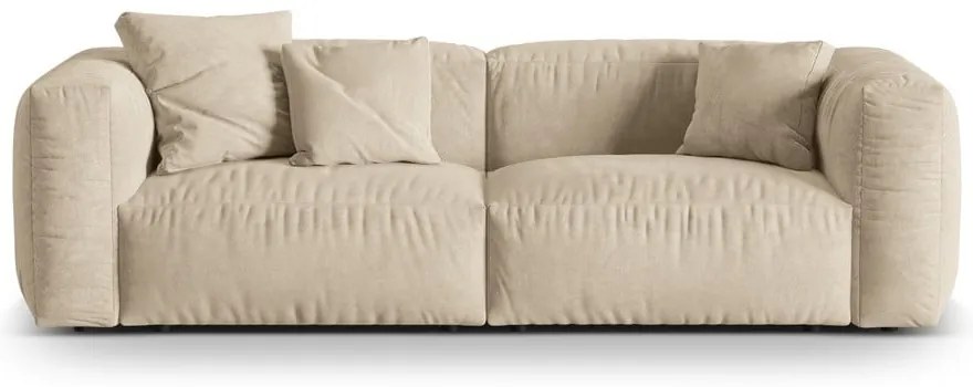 Бежов кадифен модулен диван 240 cm Martina – Micadoni