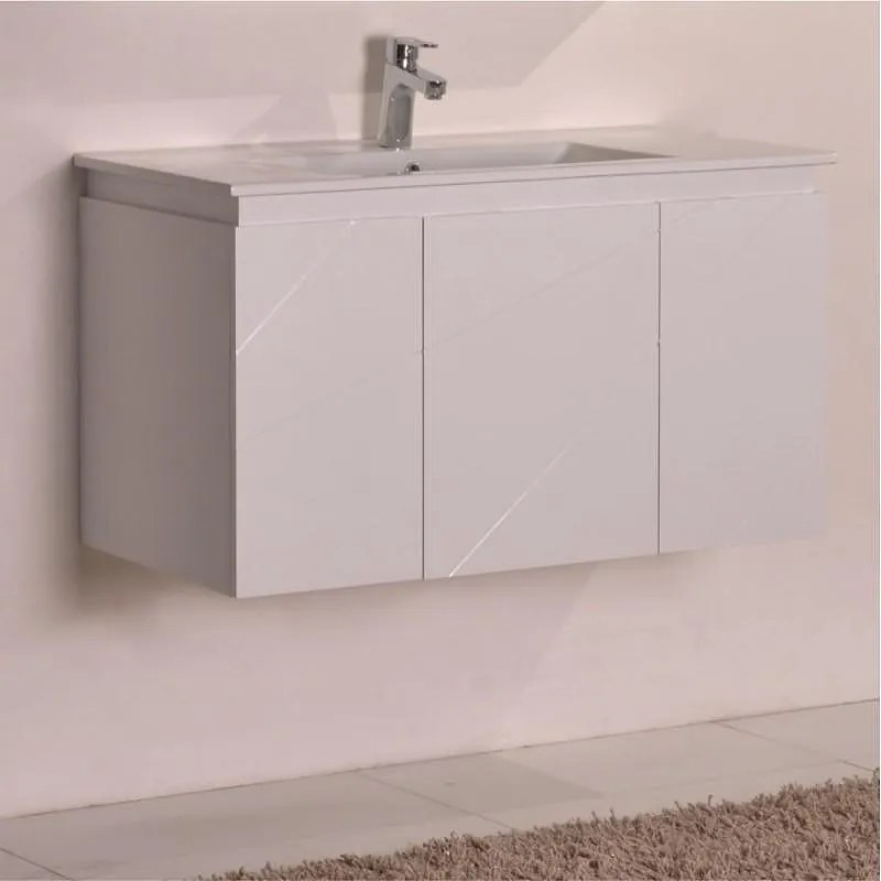 Конзолен PVC шкаф ICP 9046, бял, 92x47x55см