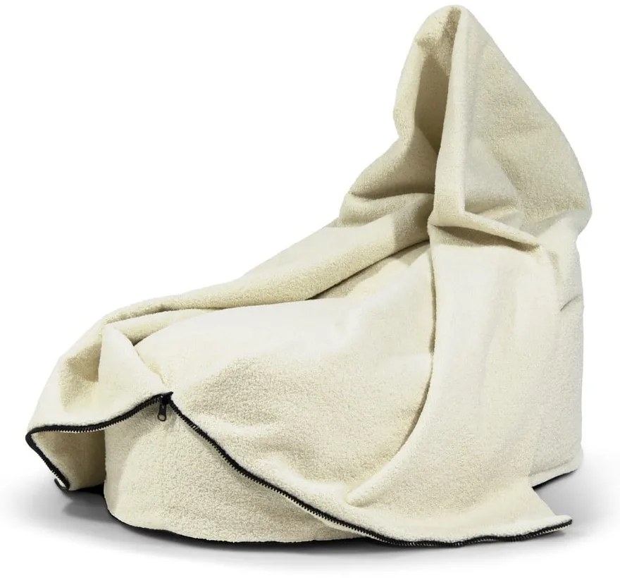 Кремав детски пуф от букле Cocoon 80 – SLOWDOWN